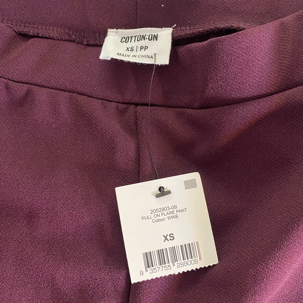 Cotton On Pants/Leggings Color Wine Size Xs